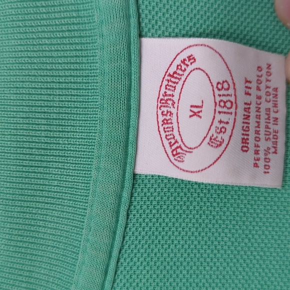 ❤️5/$25 Brooks Brothers Green Performance Polo Shirt - Picture 7 of 9